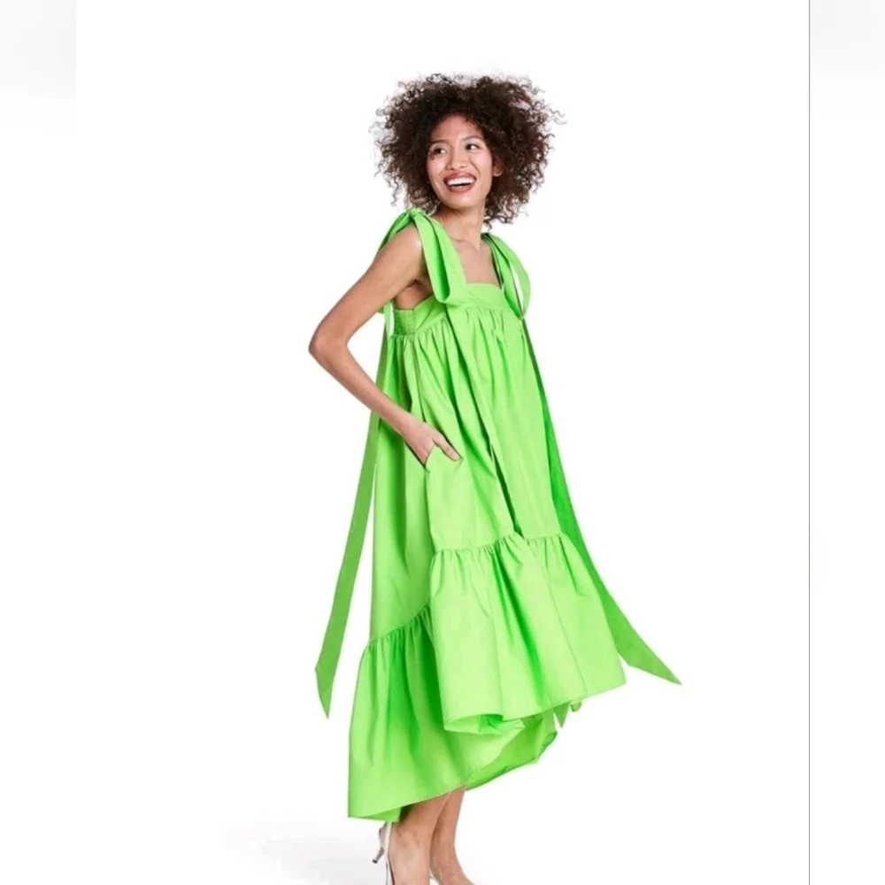 Christopher John Rogers x Target NWTs Tie Strap High Low Dress